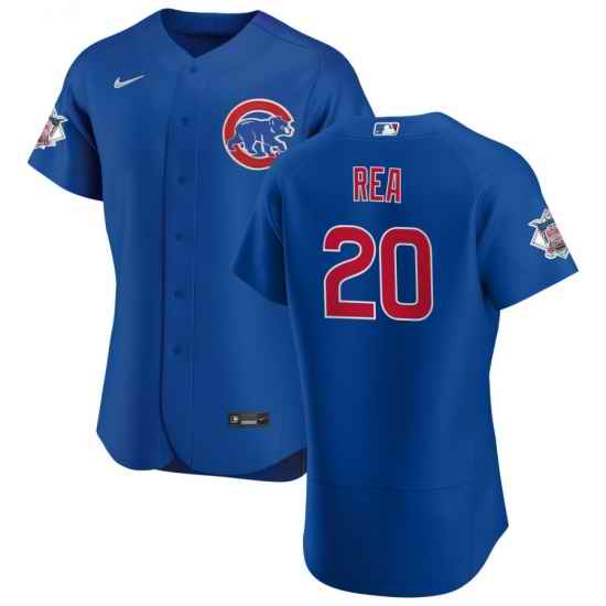 Men Chicago Cubs 20 Colin Rea Men Nike Royal Alternate 2020 Flex Base Player Jersey